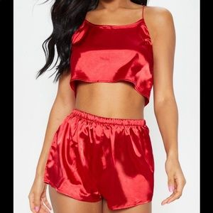PRETTYLITTLETHING SATIN PAJAMA SET